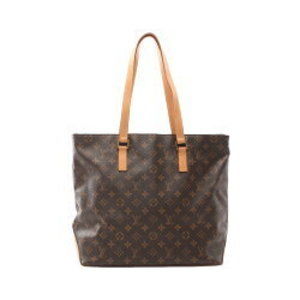 Louis Vuitton Cabas Maison Tote Bag Leather Monogram Brown